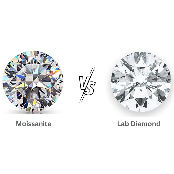 Cercei 2 x 1ct Moissanite tip diamant argint 925 cu piatra