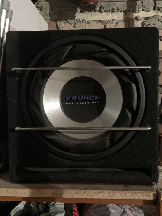 Paceht Subwoofer Crunch GPX 350 si statie blaupunct gta 2 400w