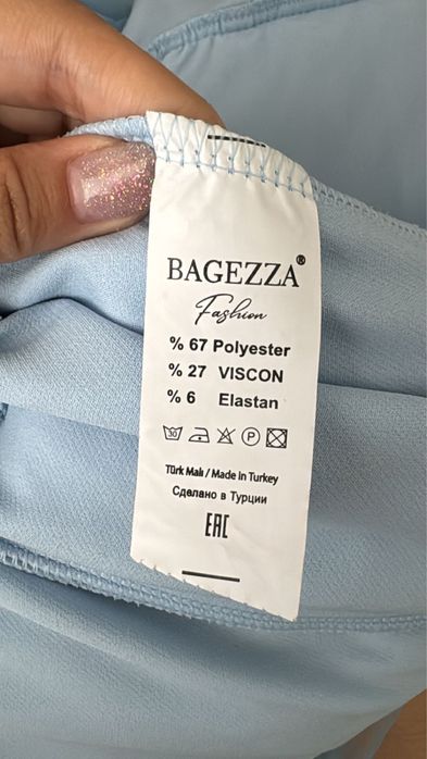 Продам Воздушное платье цвета неба (Турция)