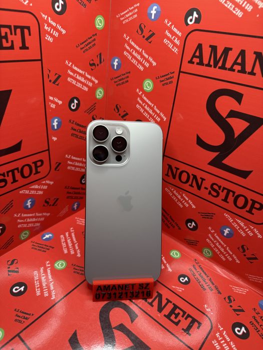 Iphone 16 Pro Max 92% Baterie Amanet SZ Non Stop