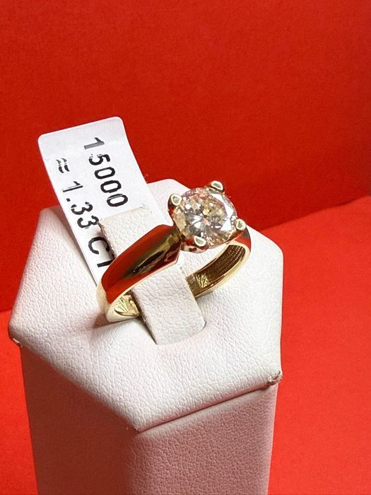 Inel cu diamant din aur de 14K Amanet BKG