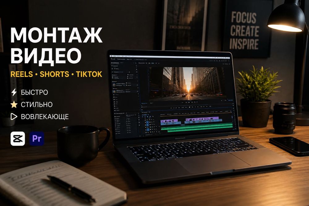 Монтаж Reels / TikTok / Shorts | Субтитры, динамичный монтаж