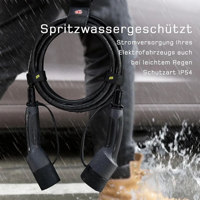 dé Кабел за зареждане на електромобили Тип 2, 22 kW, 10м, 32A