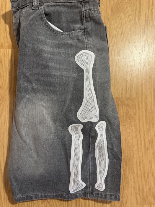 Blugi Scurti Skeleton