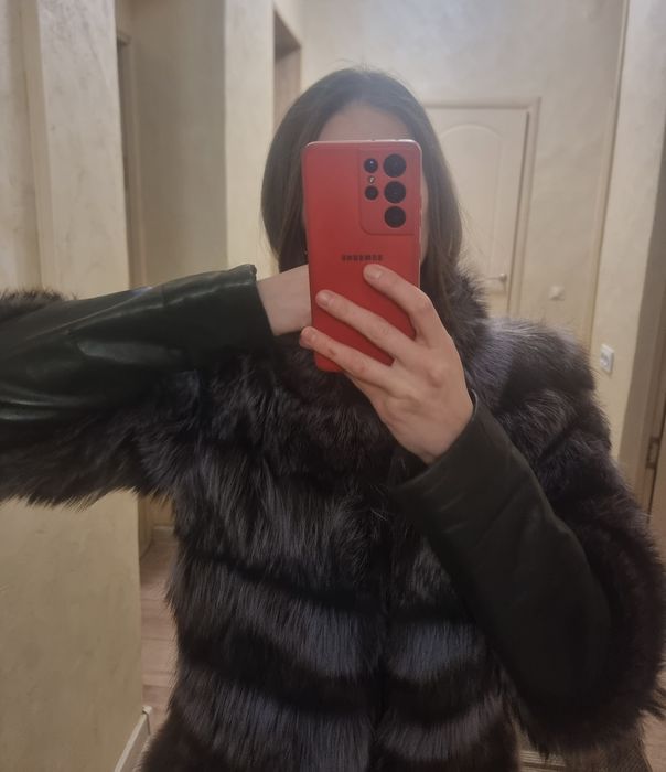 Натуральная Шуба из енота