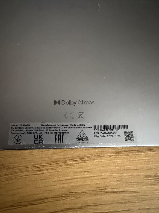 Tableta Lenovo Tab M11 . Display spart