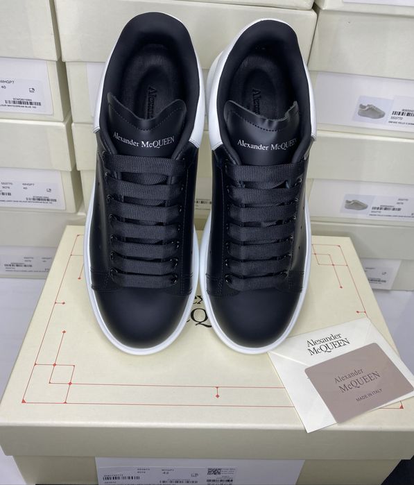 Alexander McQueen Negru Piele Full Box Marimi 41 42 43 44 45 46 Made Italy
