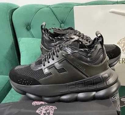 Adidasi Versace Chain Black