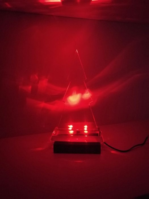 ornament cristal iluminat diverse culori