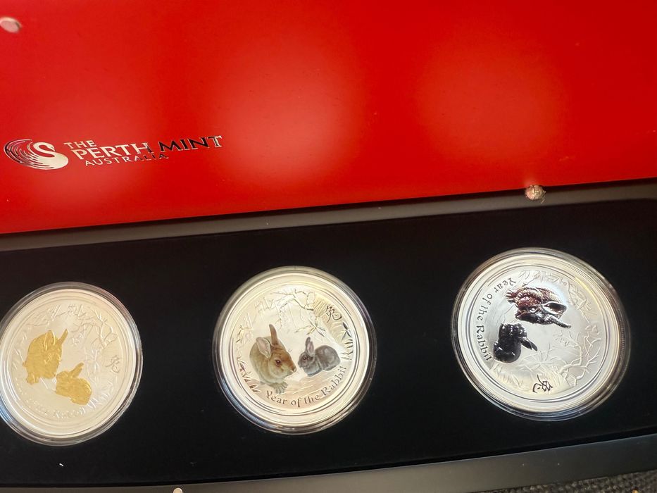 Лунар Комплект 4 унции сребърни монети Lunar