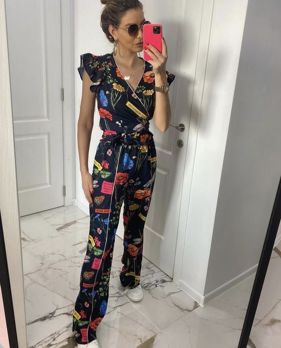 Дамски сет / комплект - панталон и блузка