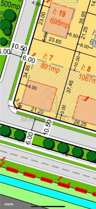 Teren pretabil duplex sau individuala