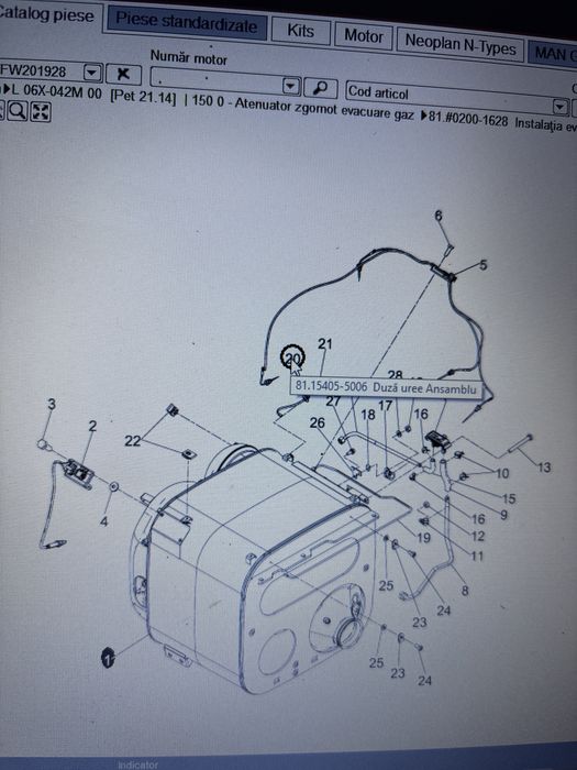 Injector adblue- Duze uree Man Tgx Euro6