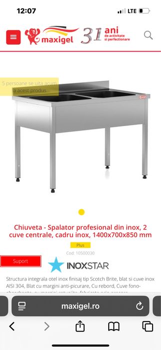 Chiuveta cu spălător universală din inox