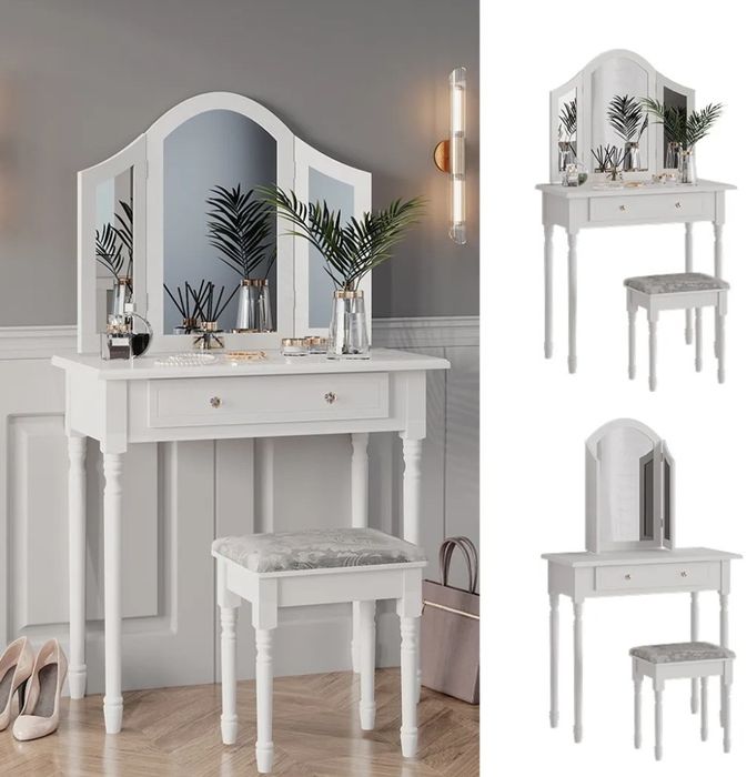 Дамска тоалетка с огледало Vicco 5059