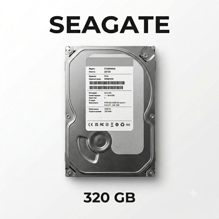 Жесткий диск Seagate 320GB (7200 RPM), Б/У.
