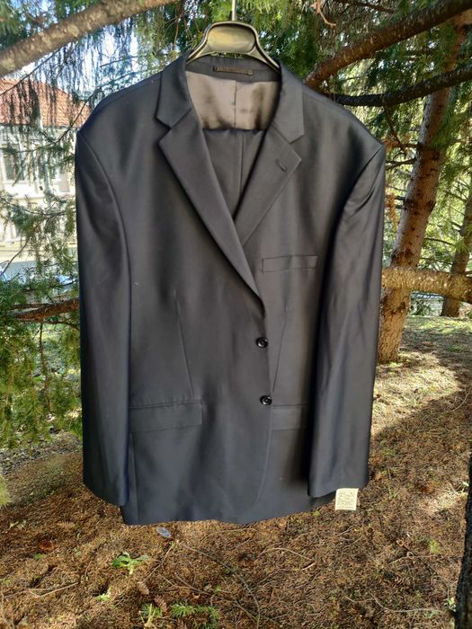 Costum de nunta Giorgio Armani - NEGRU - ORIGINAL 64 - NOU - Lana virgina