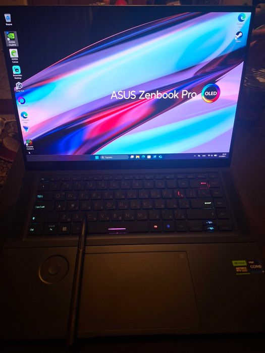 Zenbook Pro 16' OLED RTX4070/Iris Xe  i9_13900H геймърски и сериозен лаптоп