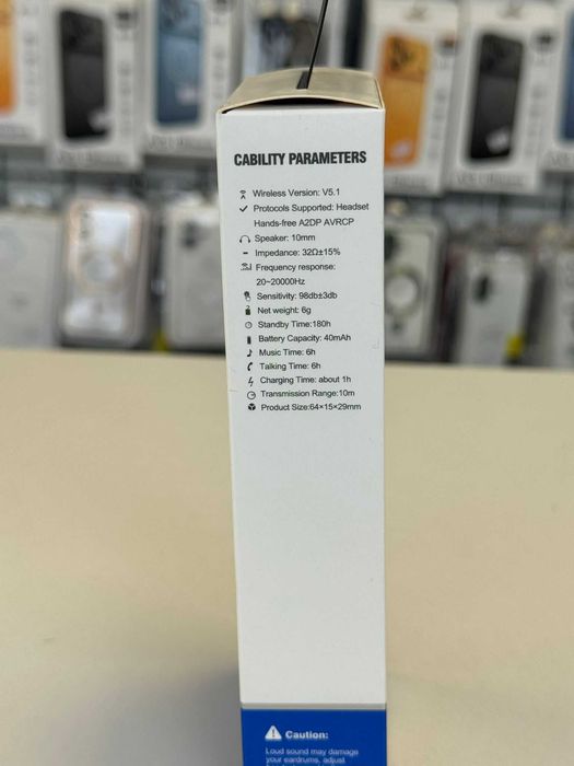 Casca Wireless, Incarcare rapida, Microfon, Acumulator 40mAh