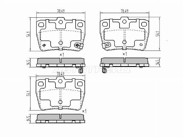 Колодки тормозные Toyota Rav 4