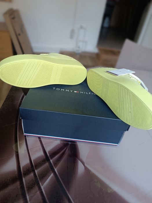 Pantofi sport din piele Tommy Hilfiger dama