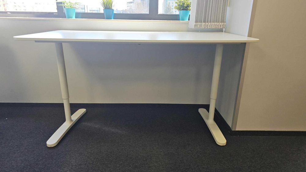 Офис бюро IKEA BEKANT 160x80 см — бяло