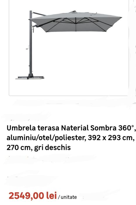 Vand umbrela de gradina
