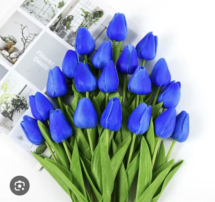 Тюльпан искусственный темно-синий