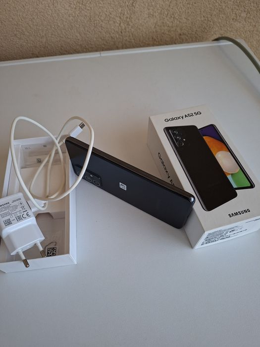 Самсунг Галакси А52 5G.Пълен комплект без забелешка.