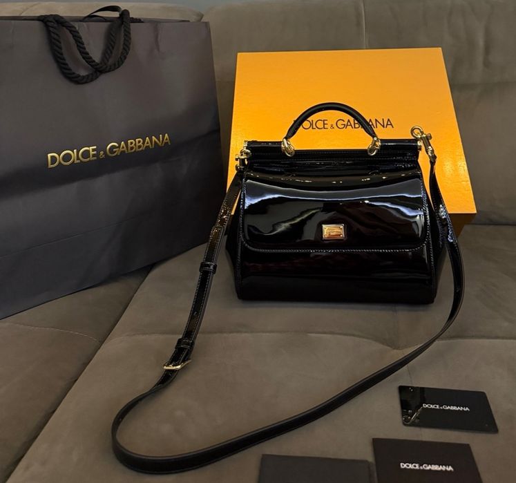 Dolce&Gabbana Sicily лачена чанта