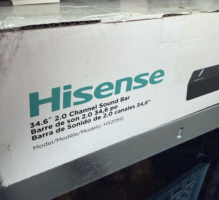 Soundbar Hisense HS205G 120W 2.0 Bluetooth 5.0
