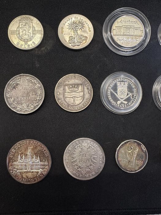 Сребърни медали ордени монети