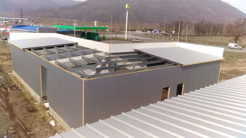 Сэндвич панели пенопластовые, базальтовые, сендвич стеновой,кровельный