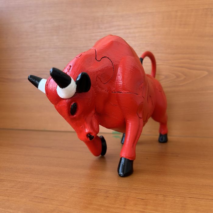 Figurina Chicago Bulls / Taur Puzzle 3D