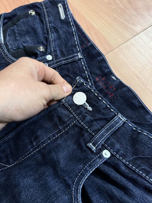 Pantaloni jeans denim pants Levis Redwire baggy white stitch dark wash