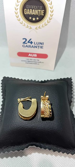 Cercei Aur 14K (Ag18 Tutora b.28527) Garantie 2 ani!