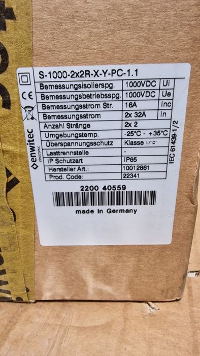 Descărcator 1000V DC erwitech 2 MPPT