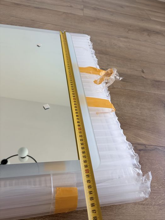 Oglinda de baie cu banda led 60x70