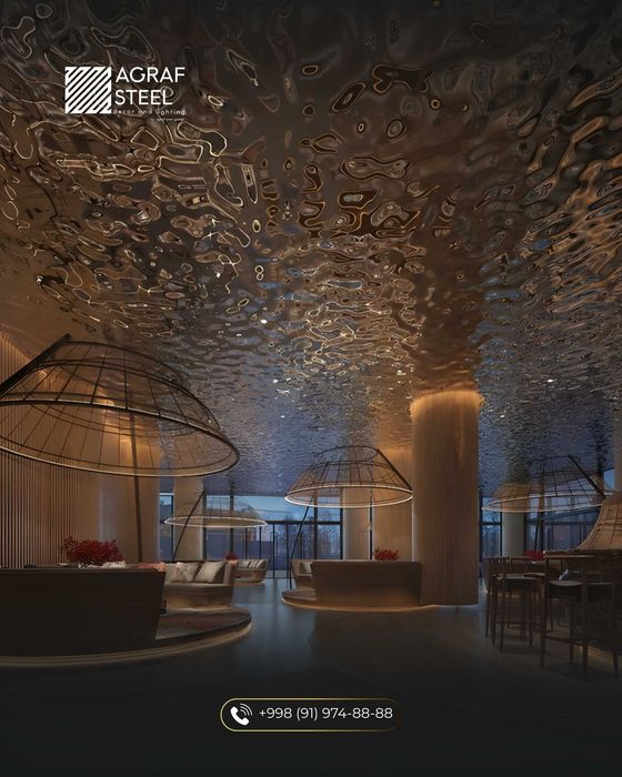 Plastik aqua panel, аква панель, tolqinli patalok