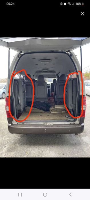 Сидения на Hiace минивэны
