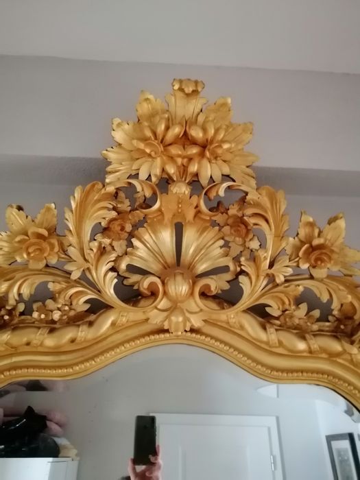 Старинно конзолно огледаро от края на 19 век 2,50/1м