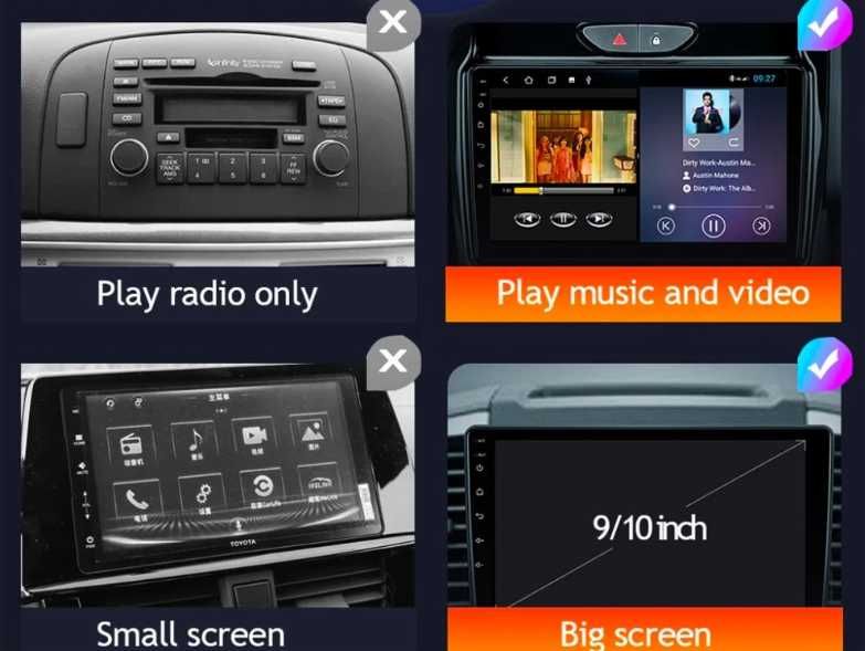 9-инчова мултимедия за Citroen C3-XR (2014–2022) + Подарък камера