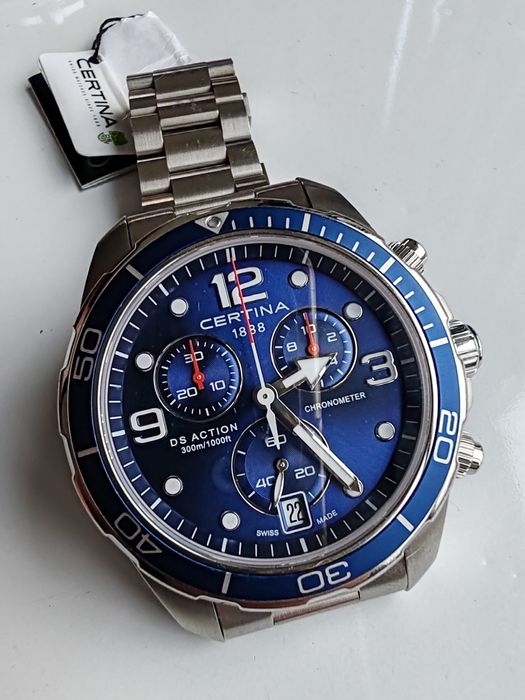 Ceas Certina DS Action Chronograph Quartz Chronometer 43 mm 300 m W. R