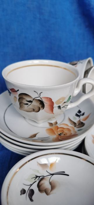 Чашки чайные СССР.Ручная роспись.