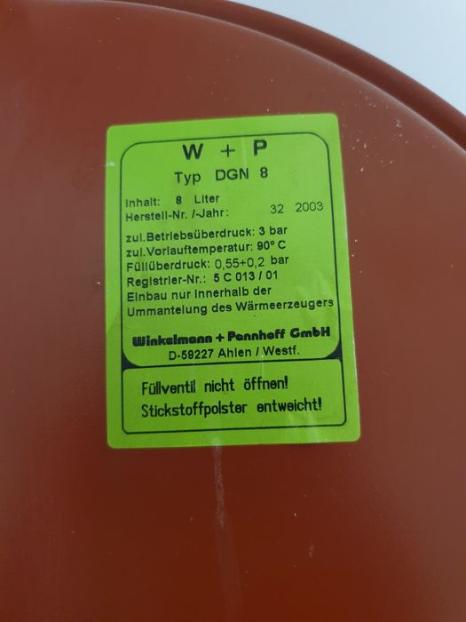 Vas de Expansiune de 8 Litri Junkers Euroline ZW 23 AE23 S5905