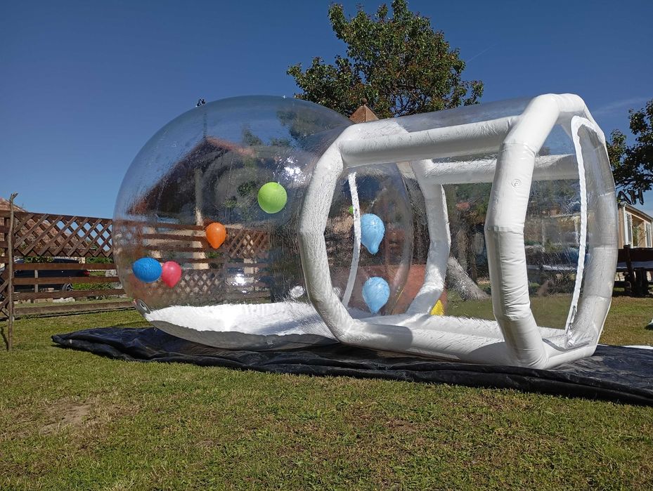 Bubble house cu trambulina tobogan gonflabil topogan