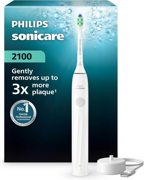 Електрическа четка за зъби Philips Sonicare серия 2000, бяла,HX4021/01