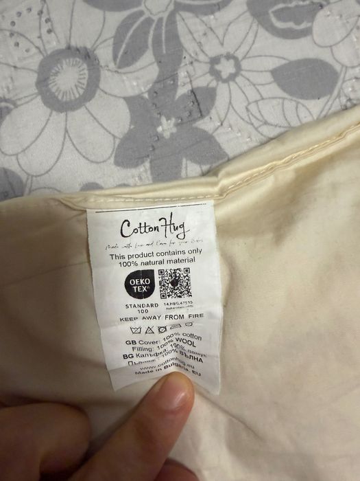 Бебешка възглавница 100% вълна