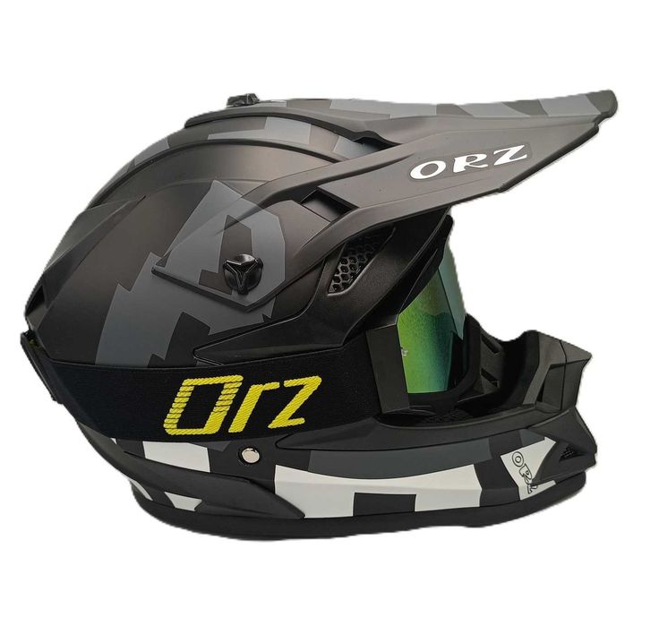 Комплект каска с очила за крос и атв ORZ 06073