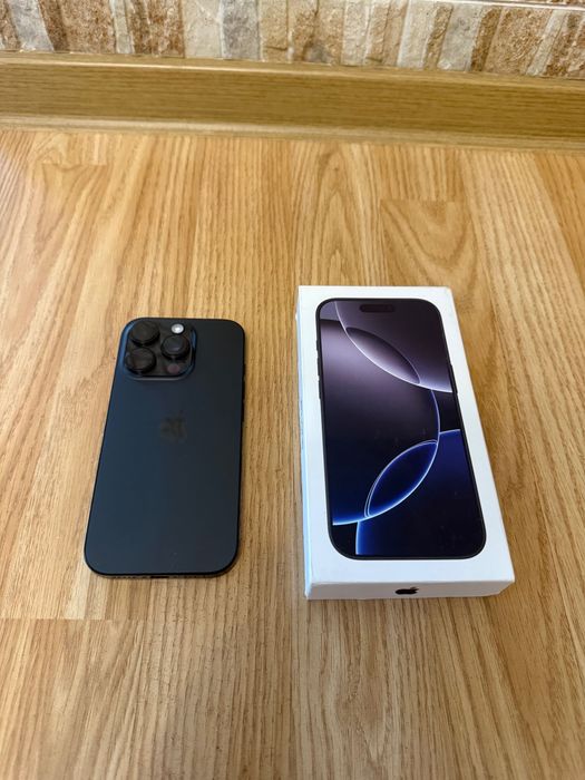 Чисто Нов iPhone 16 Pro, 128GB Titanium Black